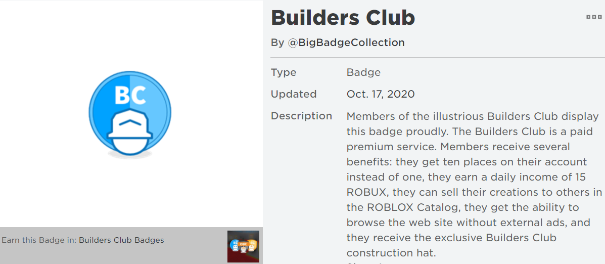"Look for builder club members" illustration