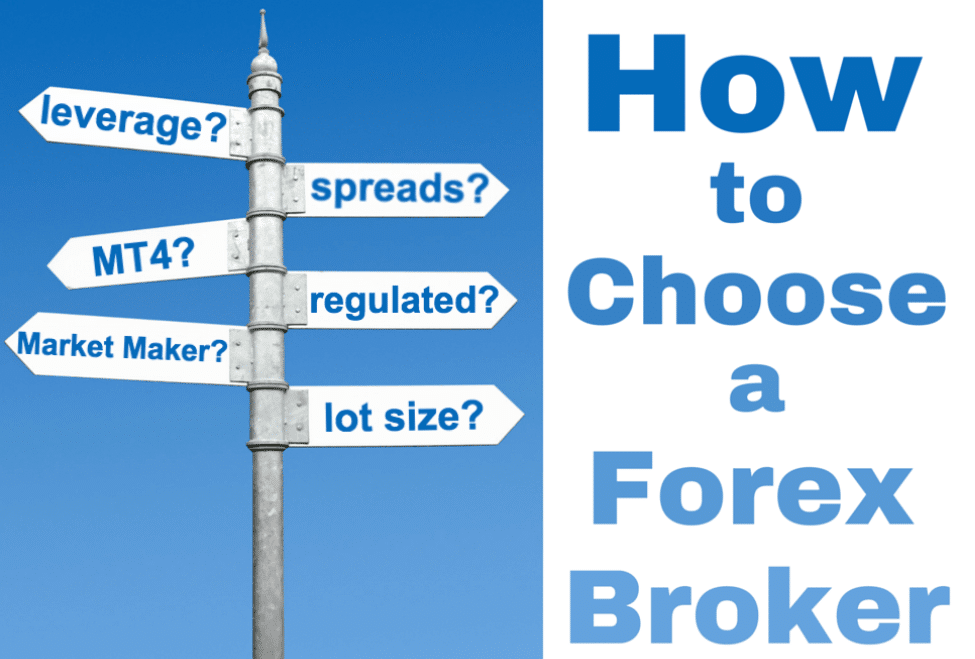 Text "How to choose a forex broker"
