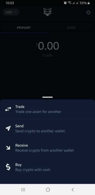 Four transactions in ShapeShift app