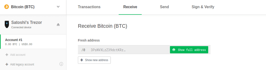 How to receive coins