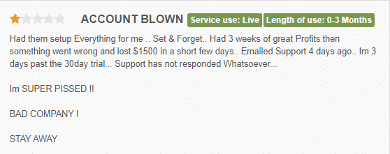 User complaining of poor customer support