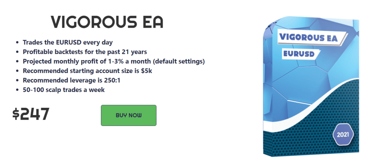 Vigorous EA pricing details