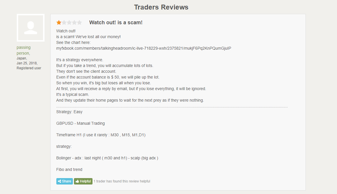User review for XXL Real Profit on Forex Peace Army